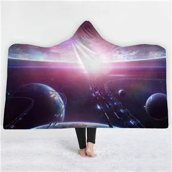 Universe Hooded Blanket