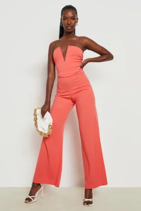 V Bar Bandeau & Wide Leg Pants