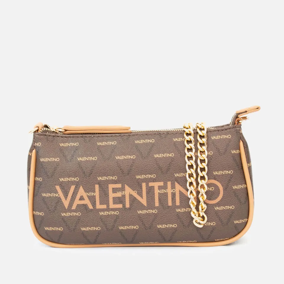 Valentino Liuto Logo-Print Faux Leather Shoulder Bag