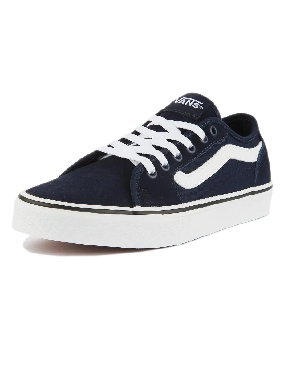 VANS Filmore Decon Suede Trainers Dress Blue White