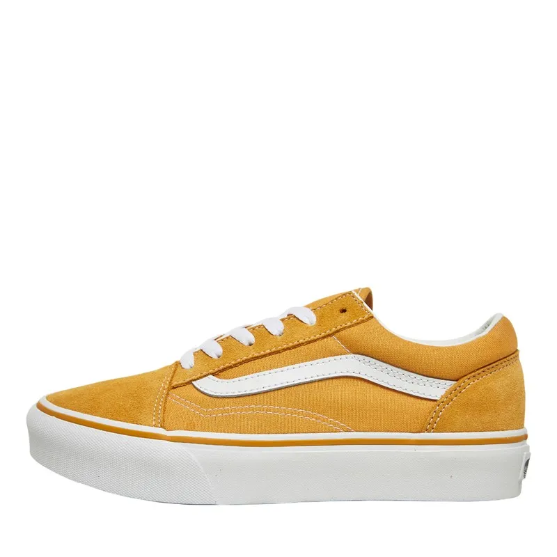 Vans Junior Girls Old Skool Platform Trainers Golden Glow