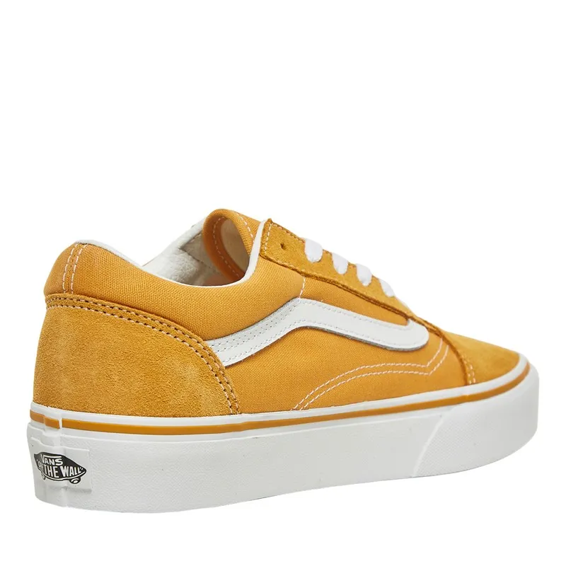 Vans Junior Girls Old Skool Platform Trainers Golden Glow