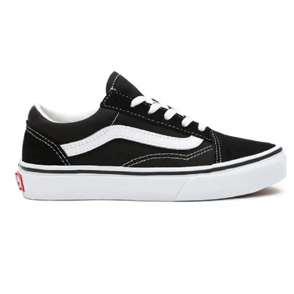 Vans Kids Old Skool Black Lace Up Trainers