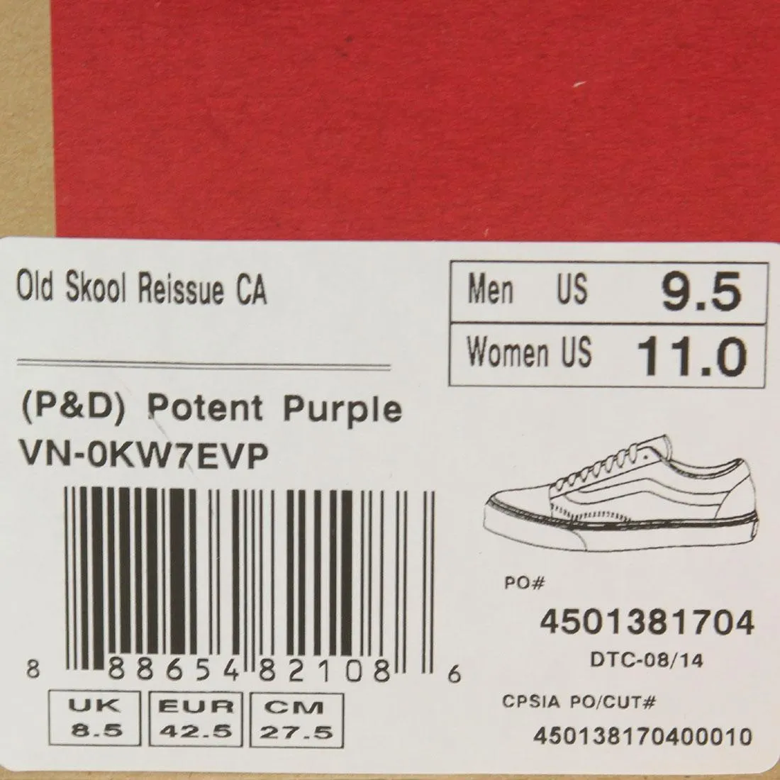 Vans Men Old Skool Reissue Ca P And D (purple / potent purple)