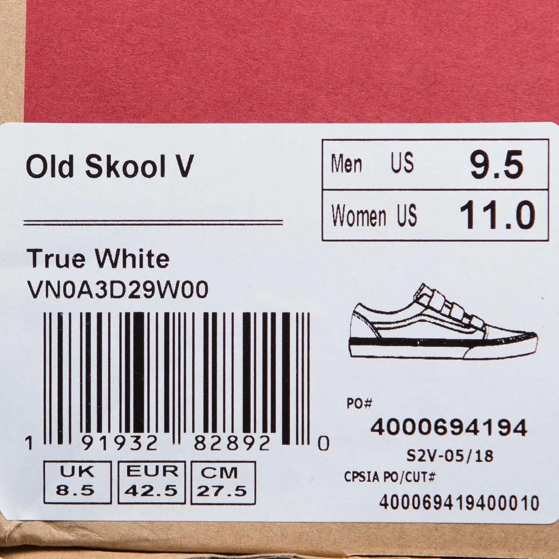 Vans Men Old Skool V (white / true white)