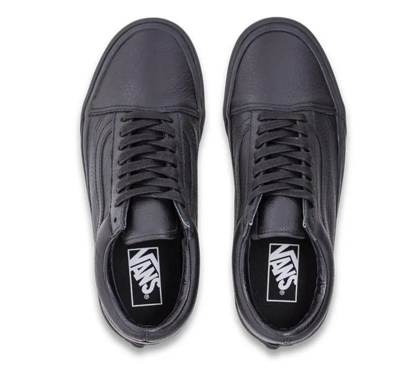 VANS OLD SKOOL LEATHER - BLACK/BLACK