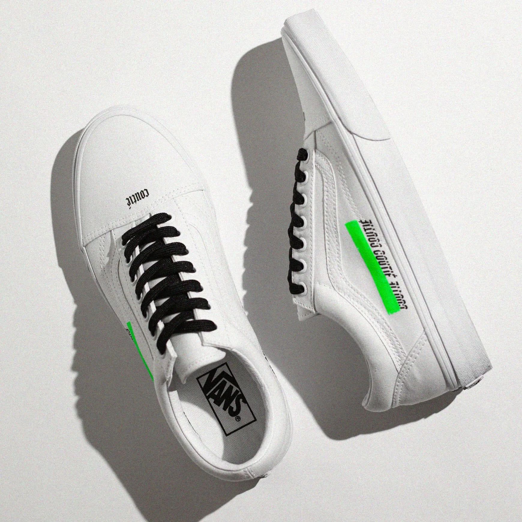 Vans Old Skool Tape Logo Green Custom