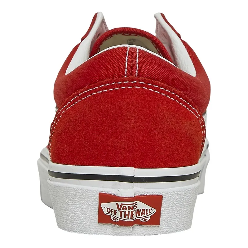 Vans Old Skool Trainers Racing Red/True White