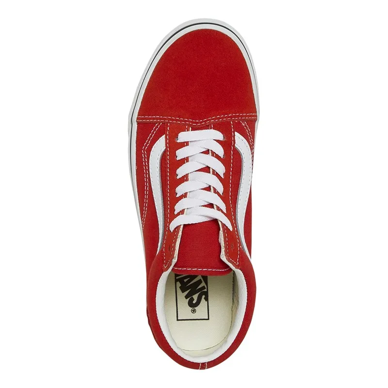 Vans Old Skool Trainers Racing Red/True White