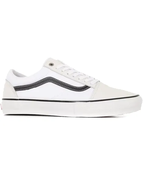 Vans Vans Mens Old Skool Leather WhtBlk VN0007NTYB2 