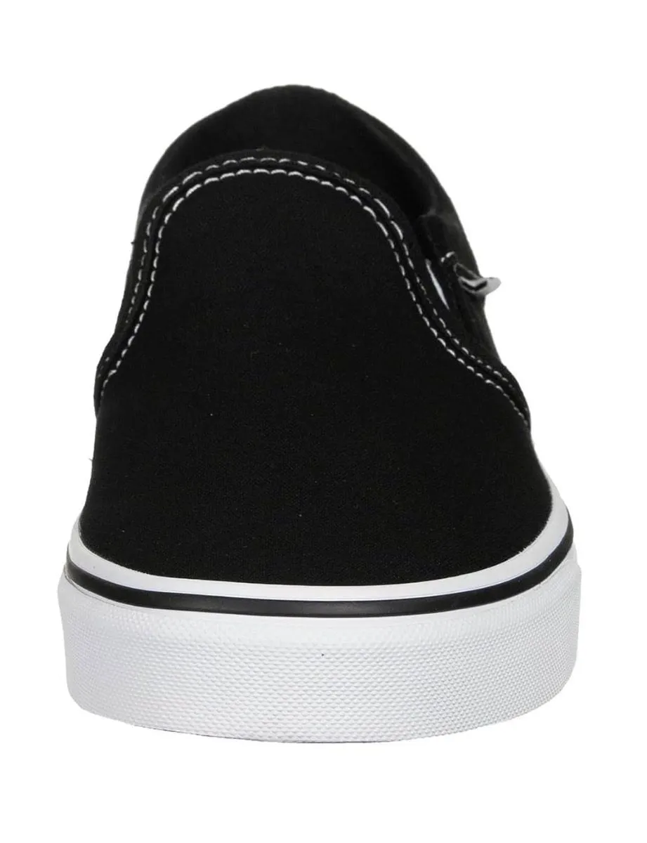 VANS Womens Asher Trainers Black/Whi