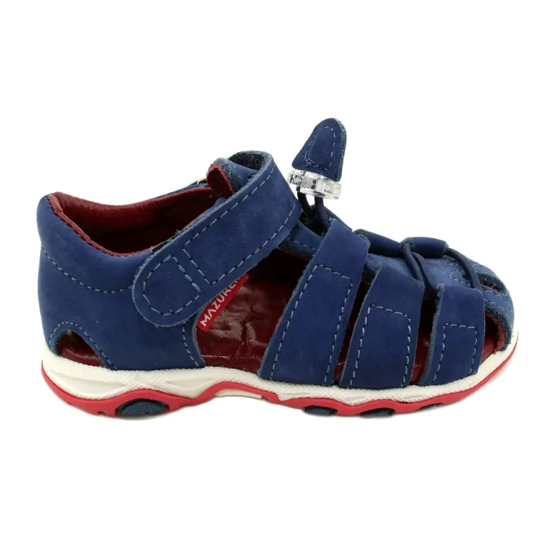 Velcro sandals Mazurek 1364 navy blue