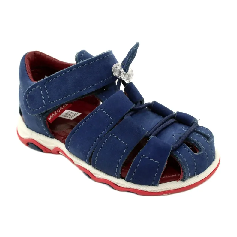 Velcro sandals Mazurek 1364 navy blue