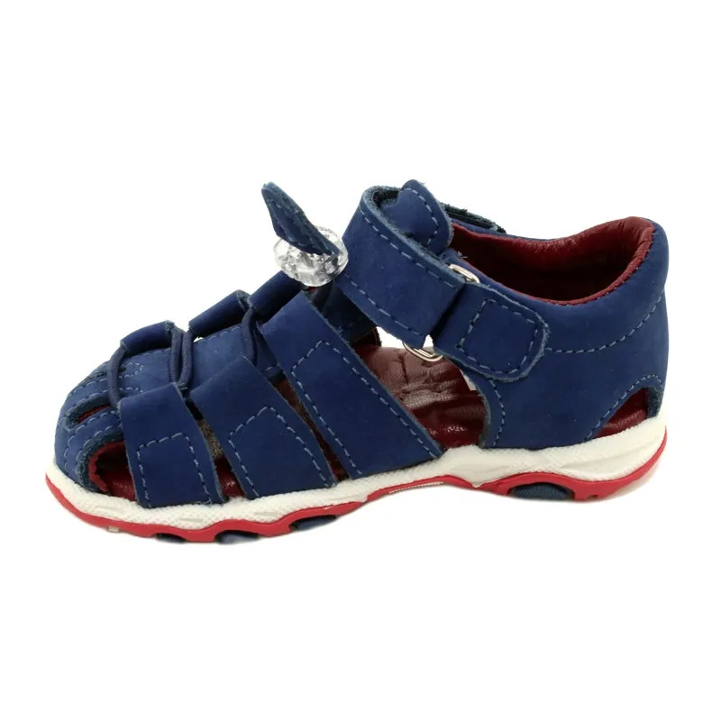 Velcro sandals Mazurek 1364 navy blue