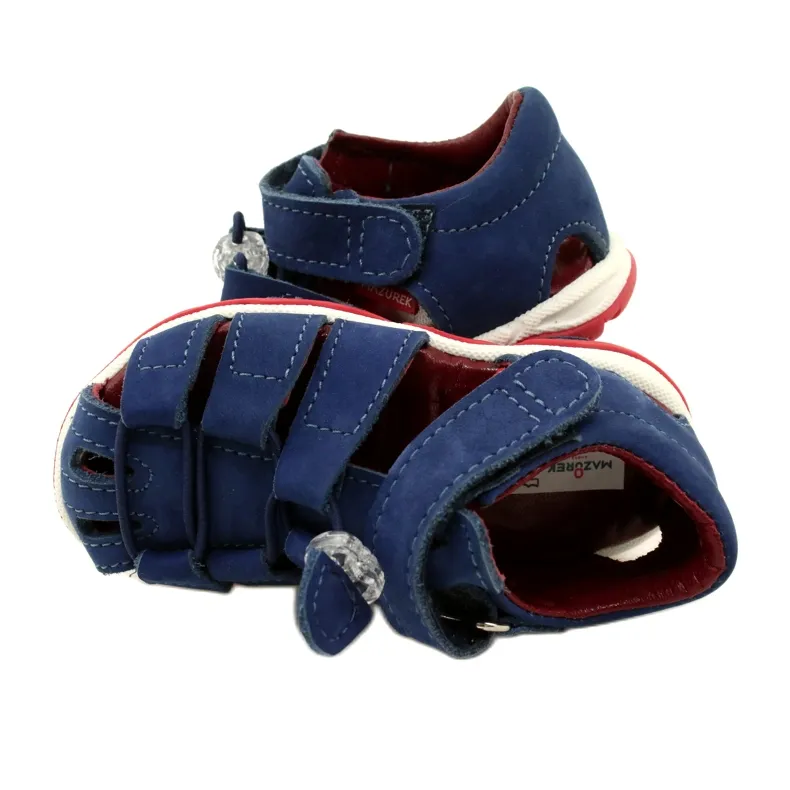 Velcro sandals Mazurek 1364 navy blue