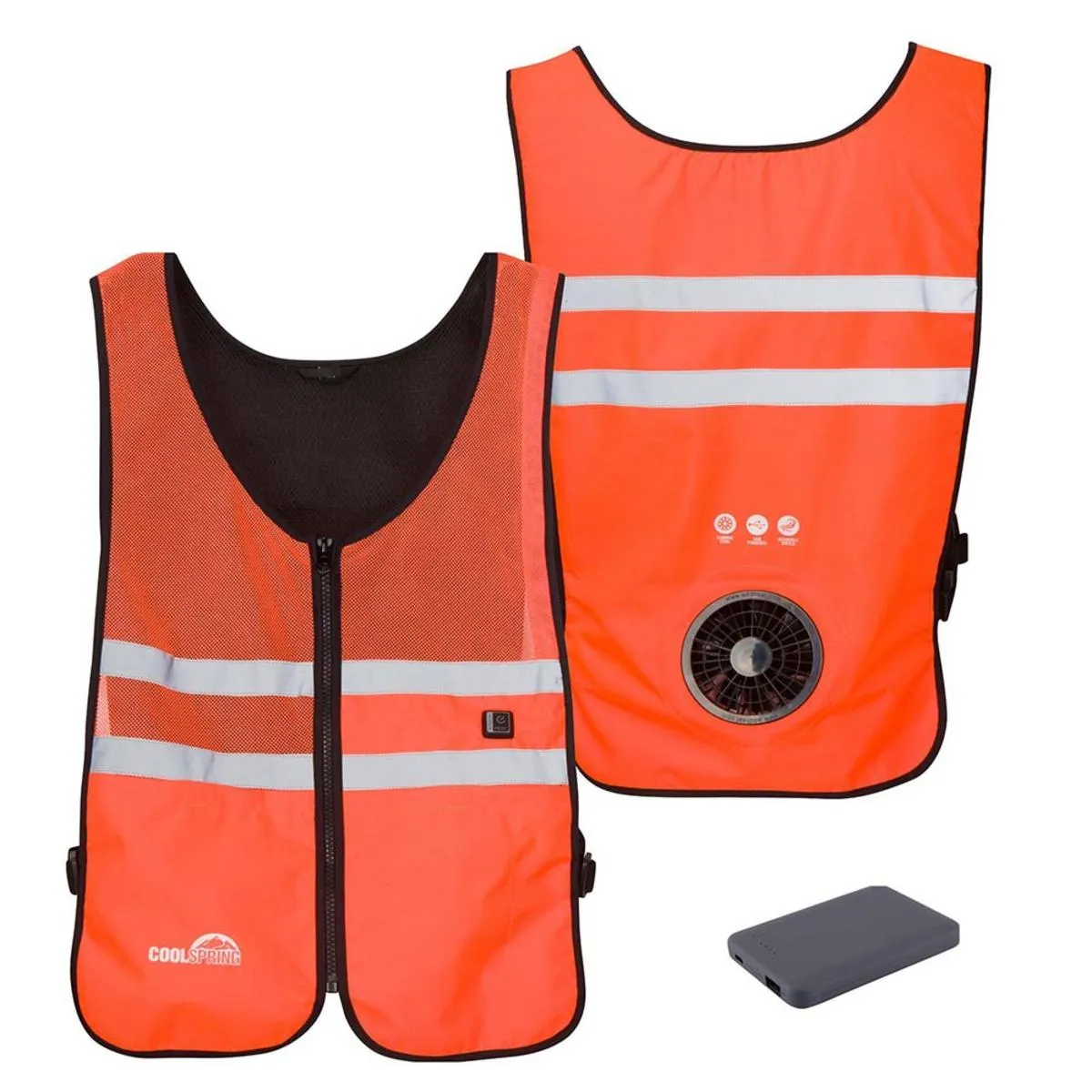 Venture Heat Unisex WindTech Pro 3 Speed Wearable Cooling Fan Vest with 3.7V Battery