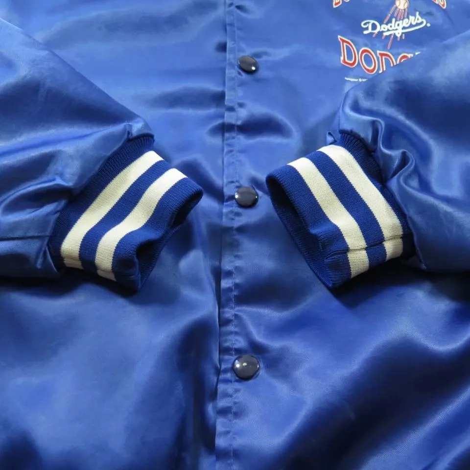 Vintage 90s Los Angeles Dodgers Jacket L Swingster MLB Baseball Satin USA