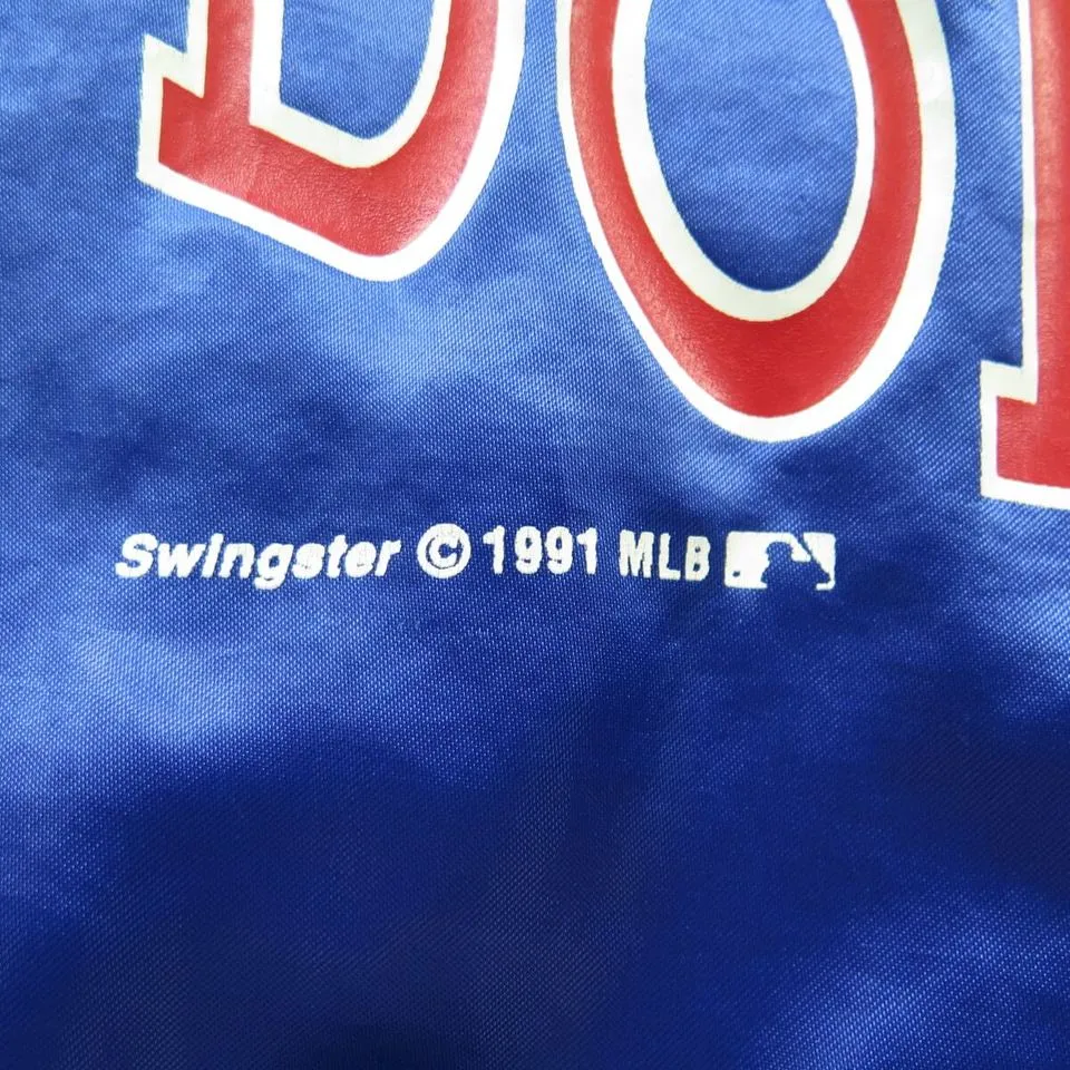 Vintage 90s Los Angeles Dodgers Jacket L Swingster MLB Baseball Satin USA