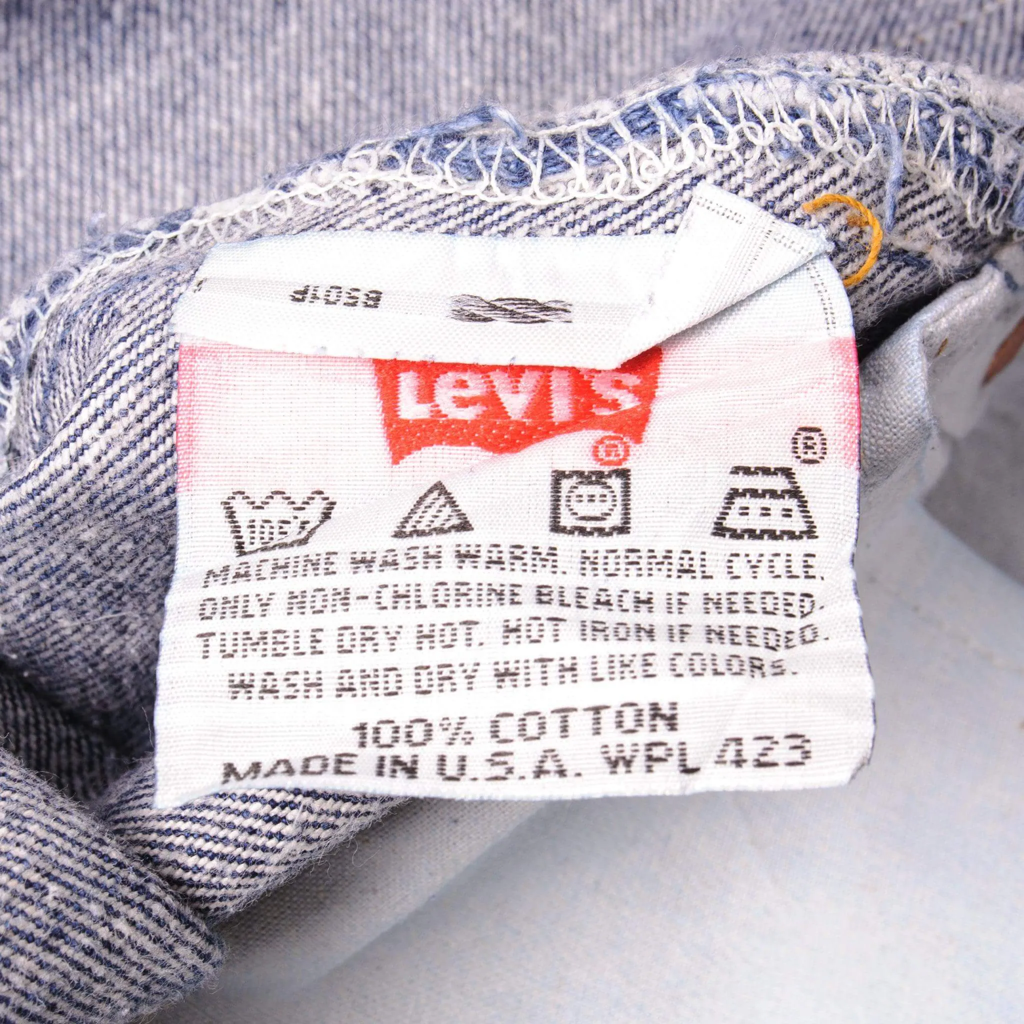 VINTAGE LEVIS 501 JEANS 1990's SIZE 33X33 W33 L33 MADE IN USA