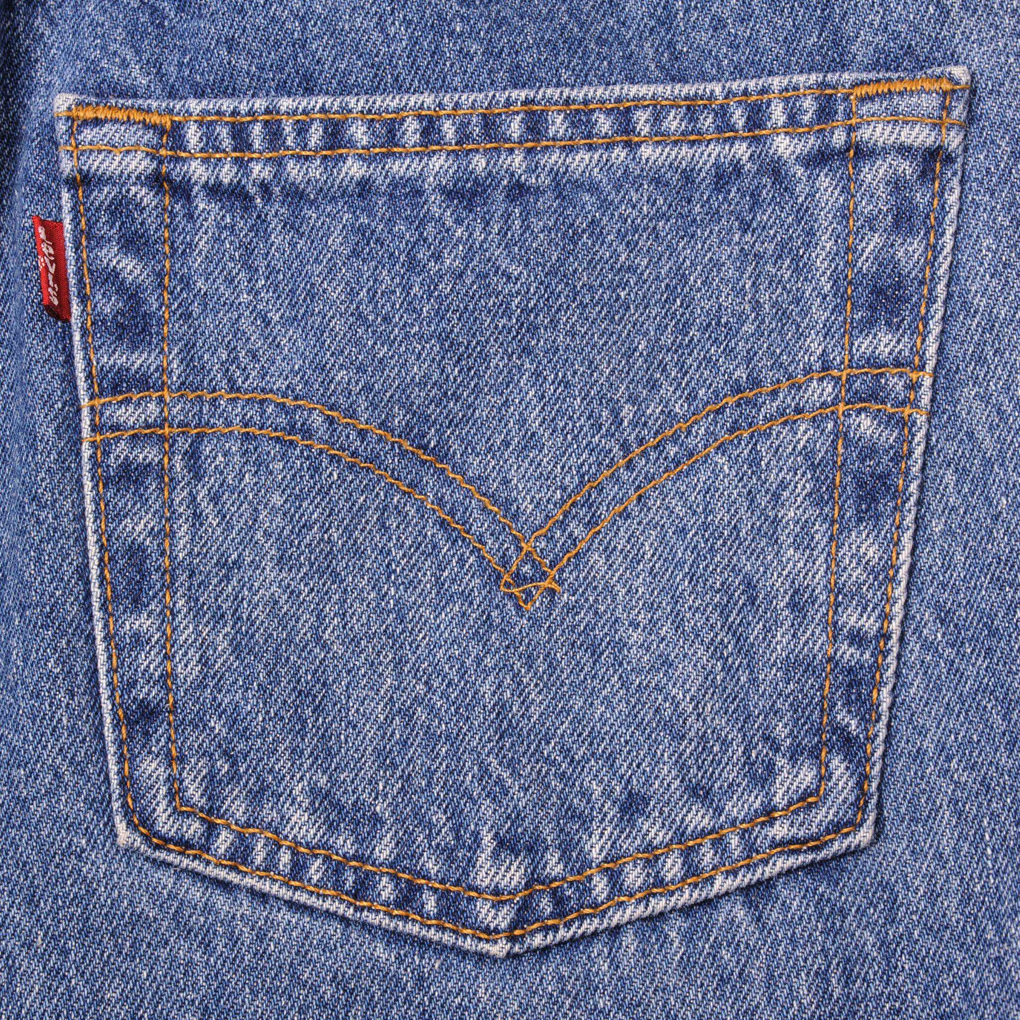 VINTAGE LEVIS 501 JEANS INDIGO 90s WOMAN SIZE W28 L30 MADE IN USA