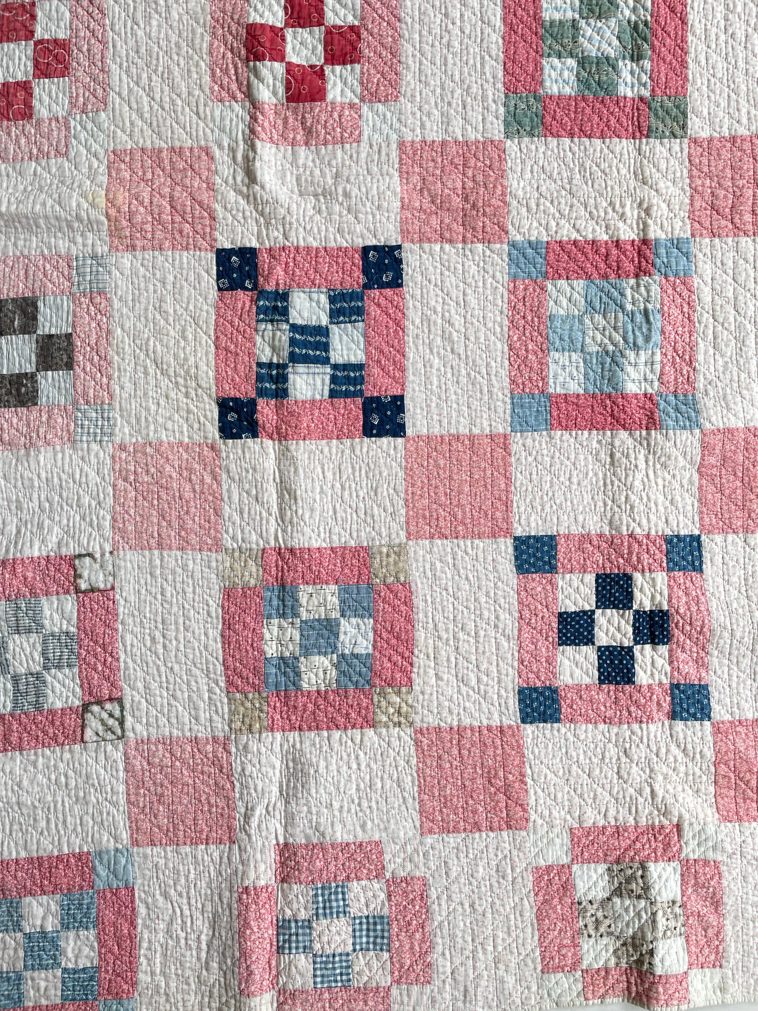 Vintage Nine Patch Quilt