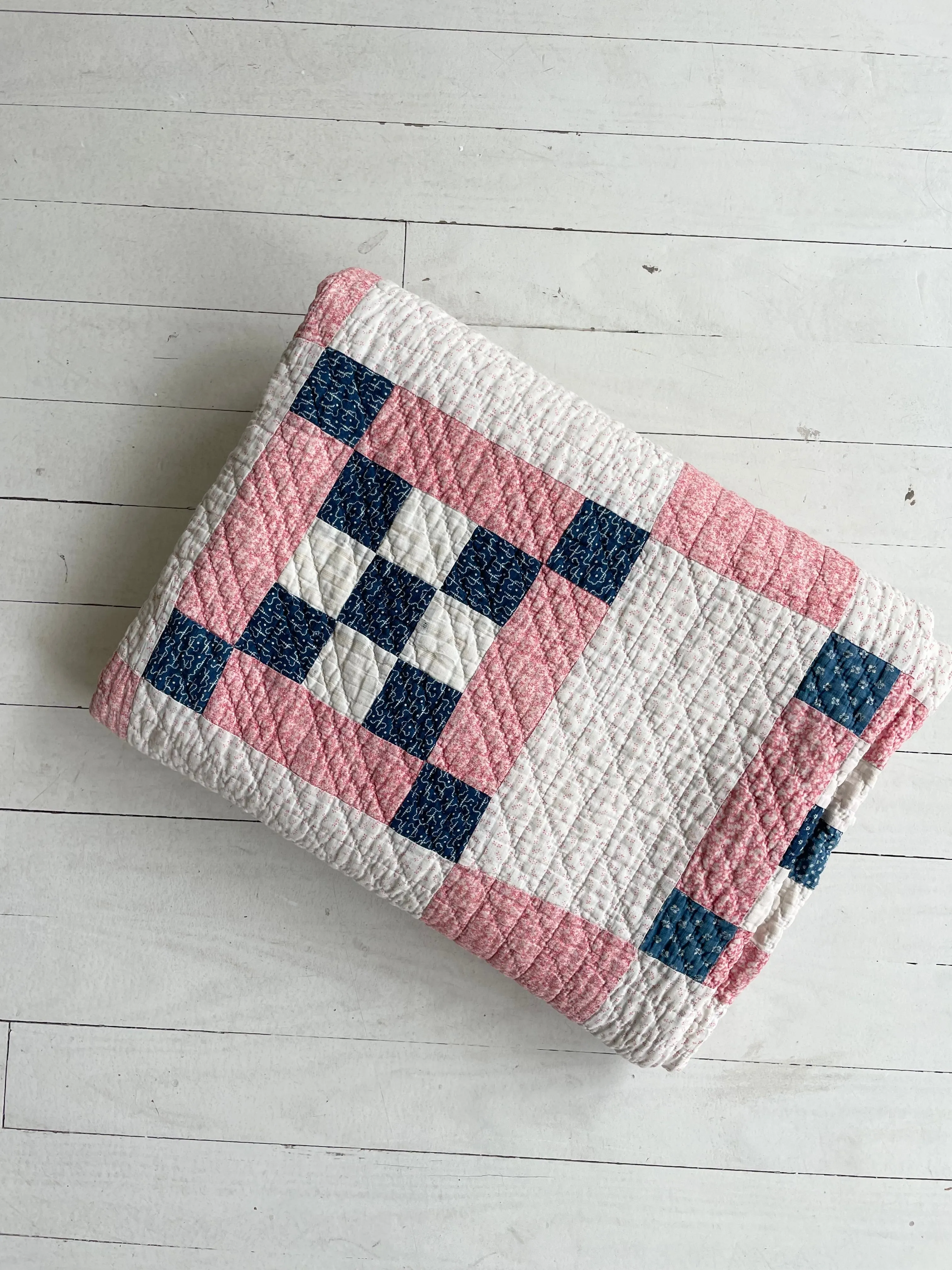 Vintage Nine Patch Quilt