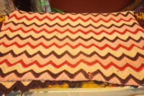 Vintage Old Zig-Zag Large Blanket - ohiohippies.com