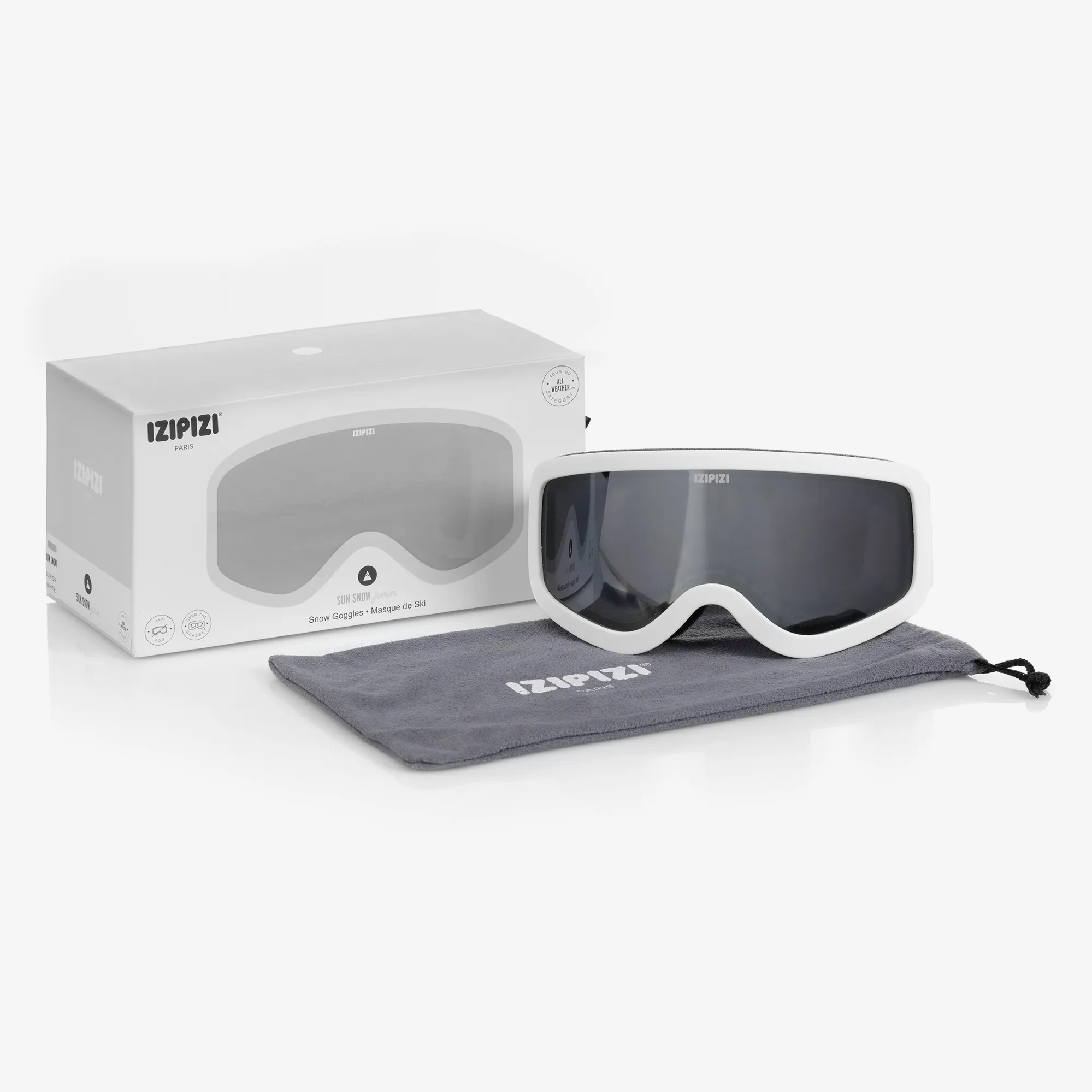 White Ski Goggles