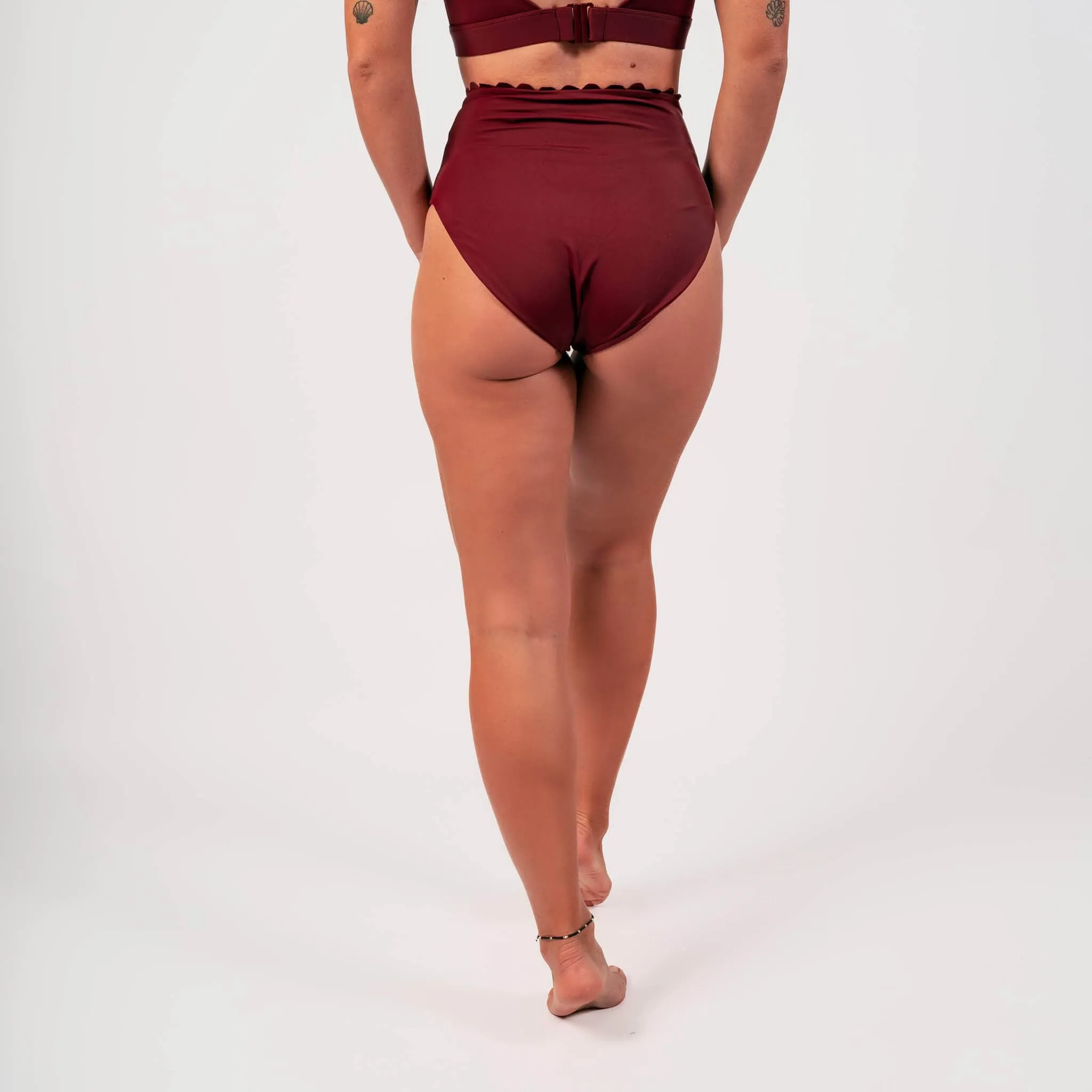 Wine Wave Bikini Bottom