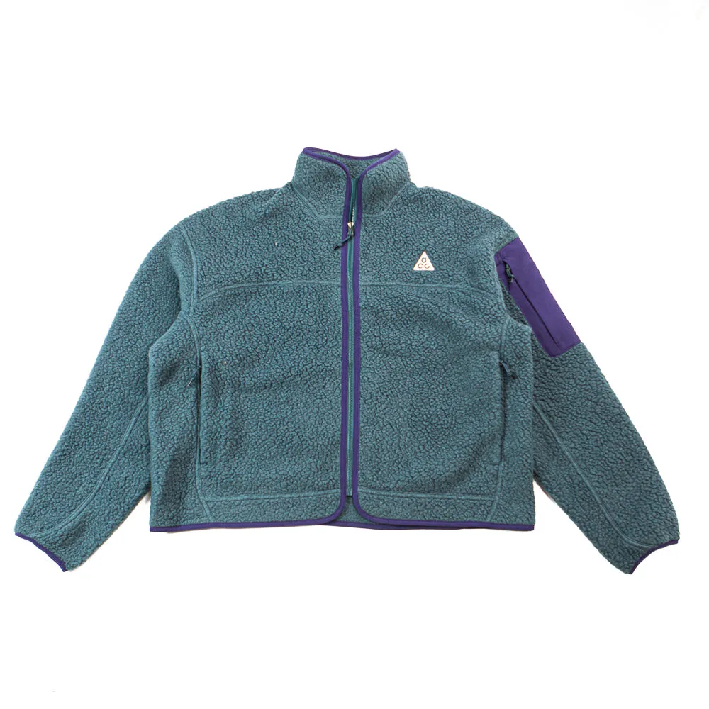 Wmns ACG Arctic Wolf Fleece Full-Zip Jacket (Deep Jungle/Purple Ink/Summit White)