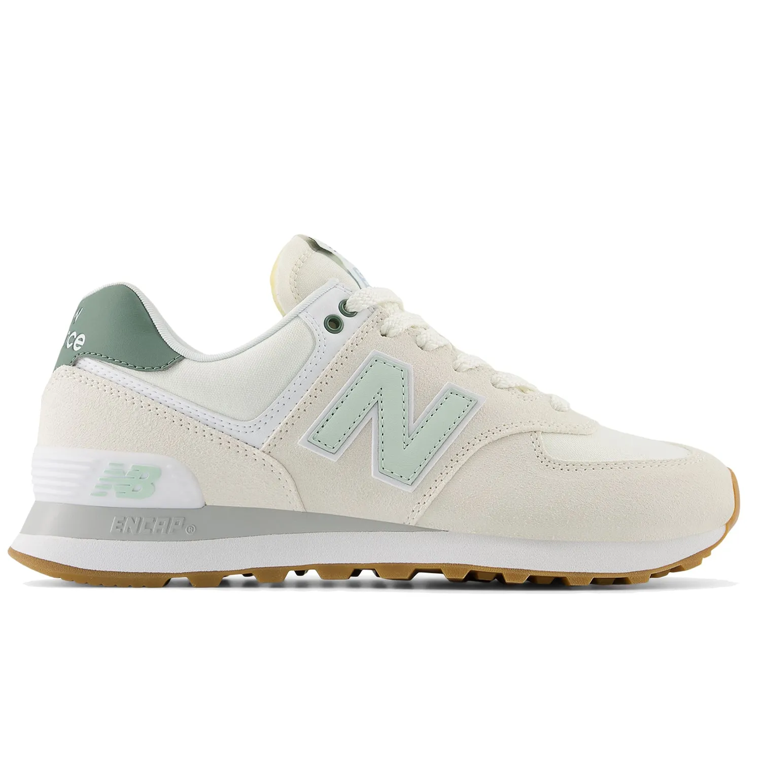 Women's New Balance WL574CGR Sea Salt/New Spruce