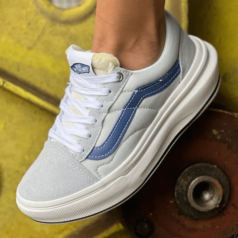 Womens Vans Old Skool Overt CC Trainers in Light Blue