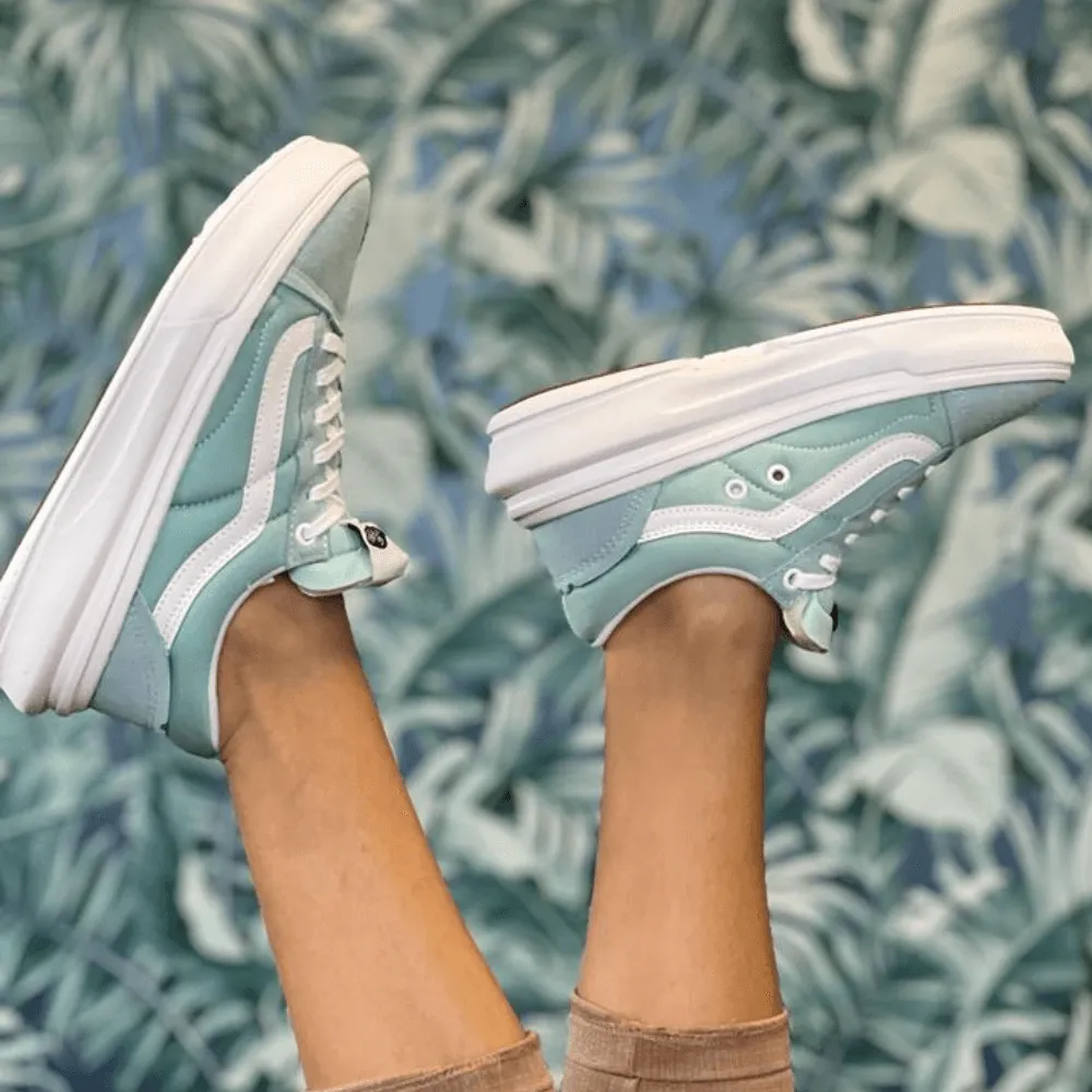 Womens Vans Old Skool Overt CC Trainers in Sky Blue