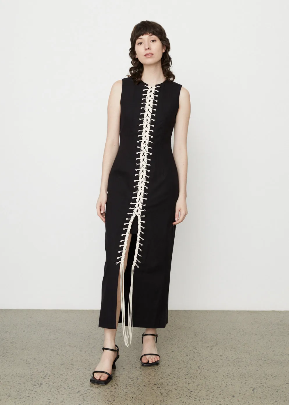 Wynn Hamlyn -  Macrame Panel Dress - Dress