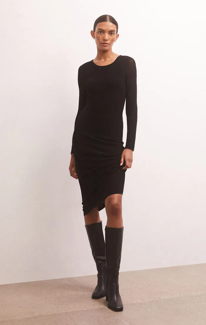 Z Supply Liza Sweater Mesh Midi Dress